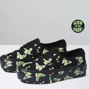 NEW Vans Morph Blackout Glow in the Dark Butterfly